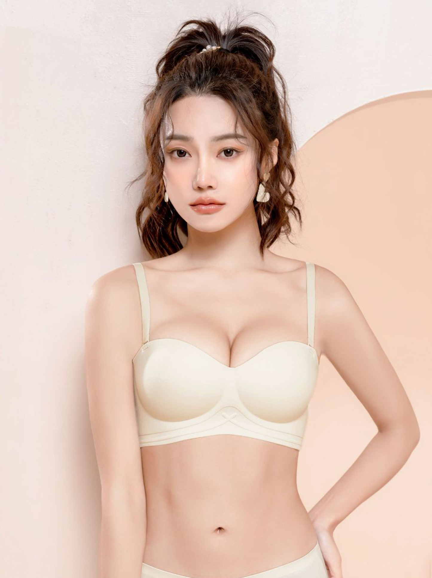 1013 STRAPLESS JELLY CROSS PUSH UP
